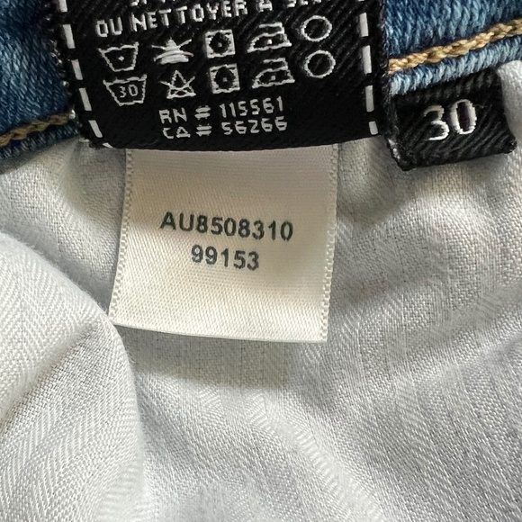 7 For All Mankind Luxe Vintage High Waist Slim Light Wash Denim Size 30 GUC - Picture 8 of 8